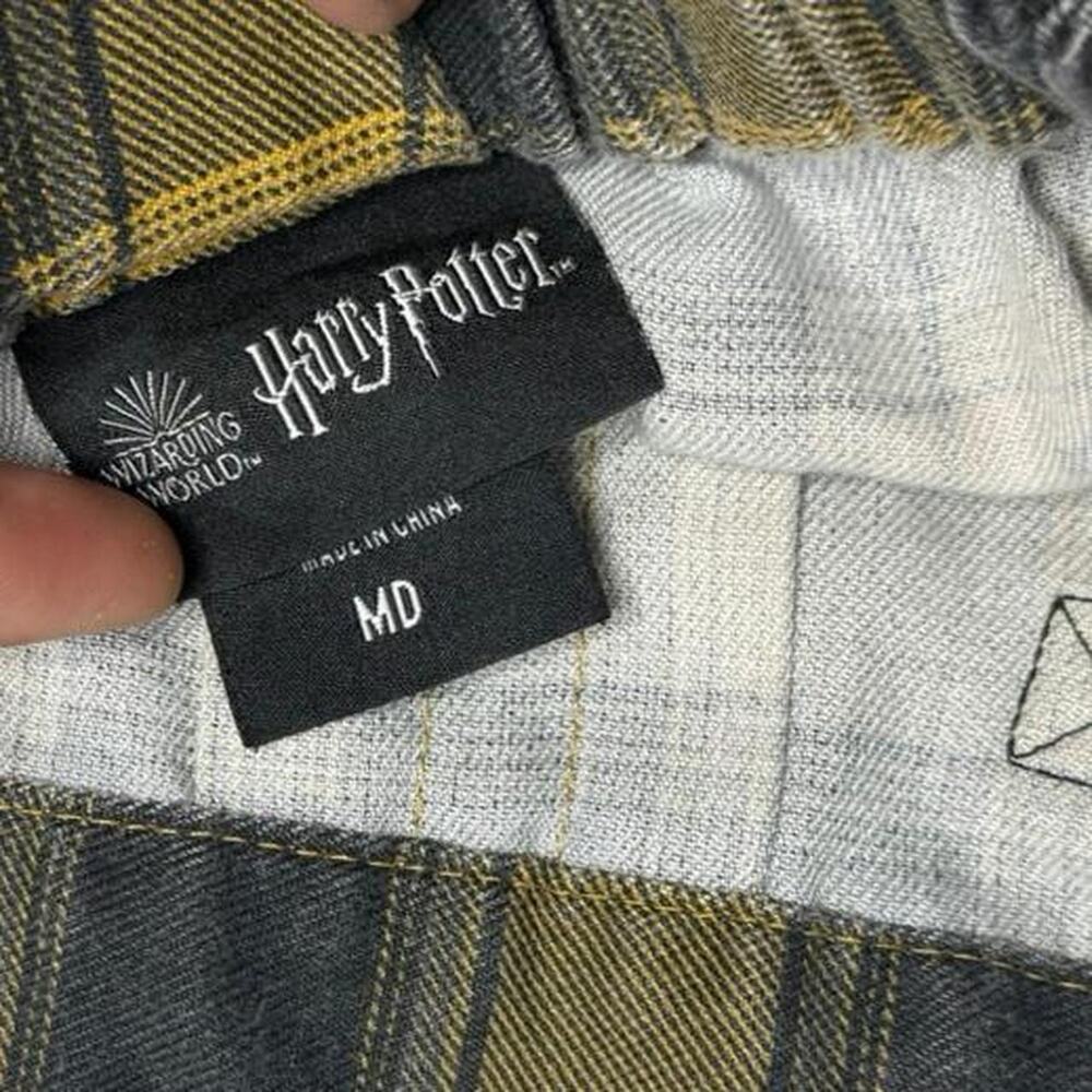 Plaid SchoolGirl Buckle Preppy Y2K Coquette Hufflepuff Harry Potter Skirt Size M - Picture 5 of 5
